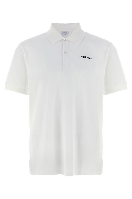 Polo ricamo logo - Bianco/Nero (S)