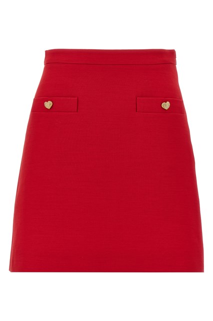 Gonna Valentino Garavani Crepe Couture - Rosso (40 IT)