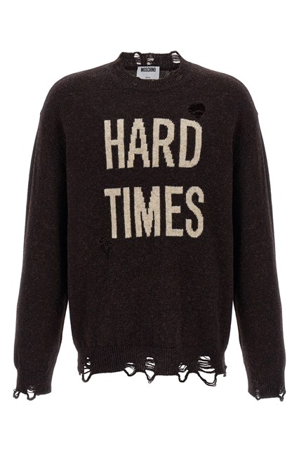 Maglione 'Hard Times' - Marrone (52 IT)