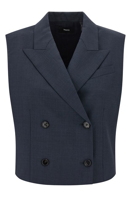 Gilet doppiopetto - Blu (2)