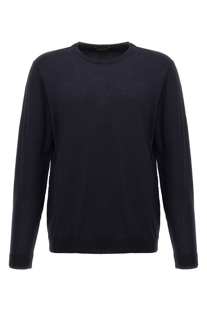 Maglioncino lana merino - Blu (56 IT)