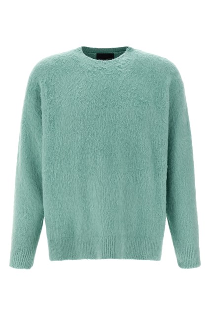 Maglione cotone shearling - Azzurro (48 IT)