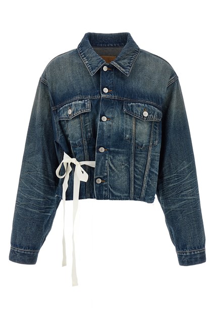 Giacca denim fettuccia - Blu (38 IT)