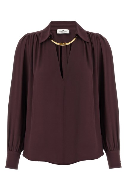 Camicia collana - Viola (40 IT)