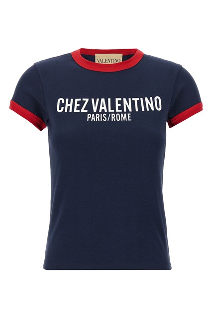 T-shirt Valentino Garavani 'Chez Valentino' - Blu