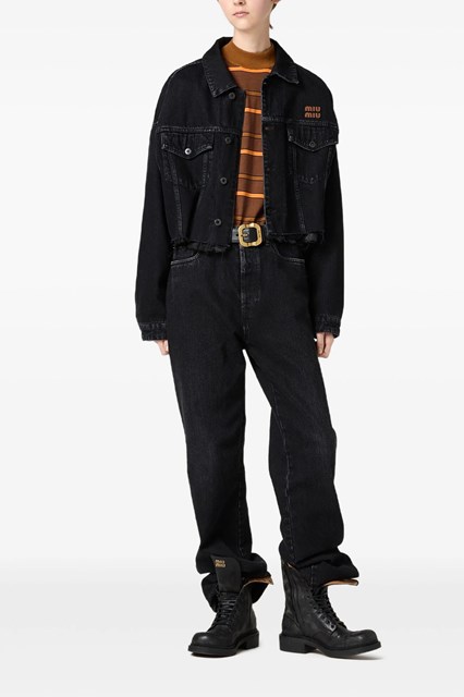 Miu miu Layered denim jacket available on julian-fashion.com