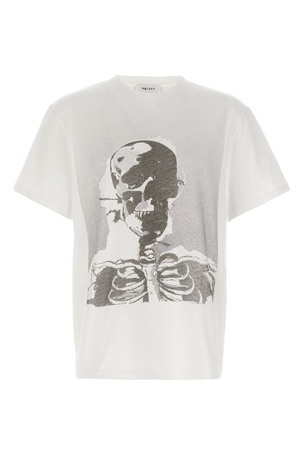 T-shirt 'Skeleton' - Bianco/Nero