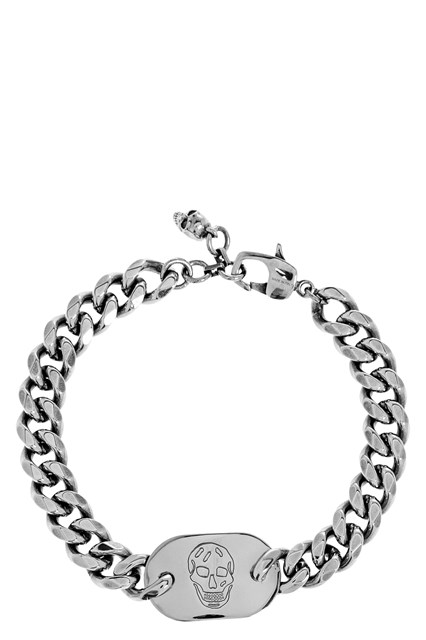 Bracciale 'Skull plate' - Argento