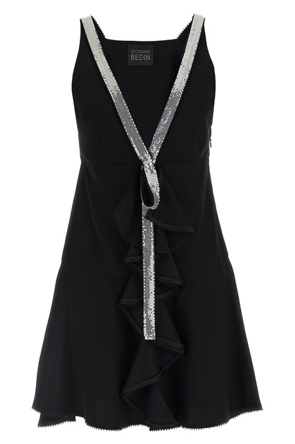 Abito nastro borchie - Nero (40 IT)