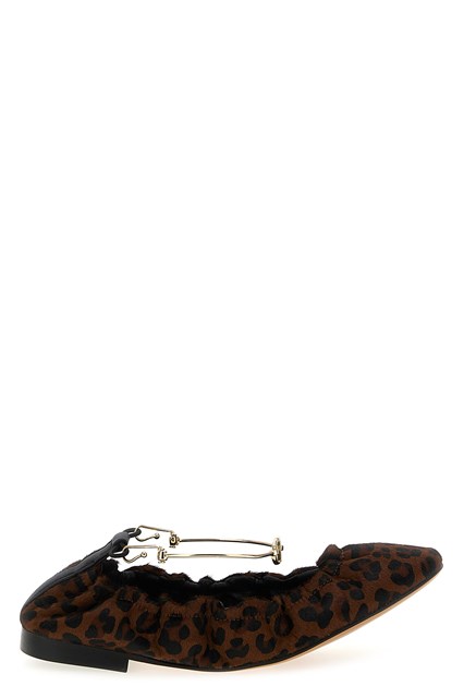 Ballerina stampa animalier - Marrone (37)