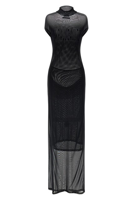 Abito floccato - Nero (XS)