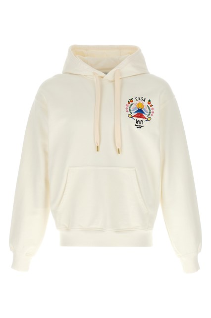 Felpa con cappuccio 'Casa Way Mountain' - Bianco