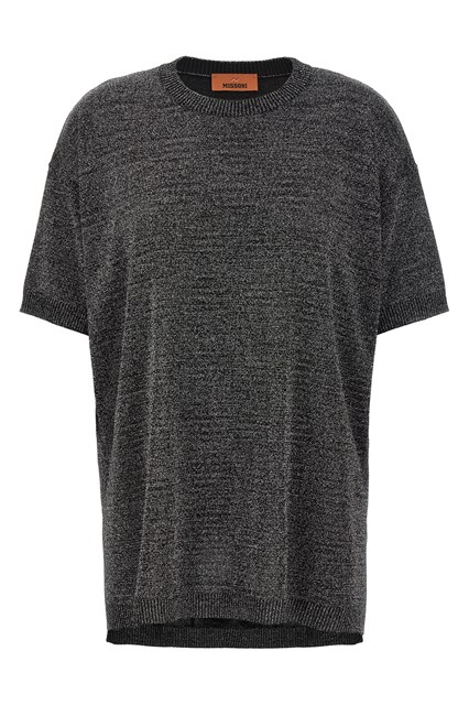 T-shirt maglia - Argento (40 IT)