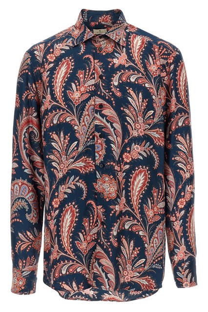 Camicia seta Paisley ramage - Multicolor (40 cm)