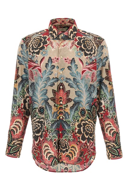 Camicia fiori e foliage - Multicolor (40 cm)