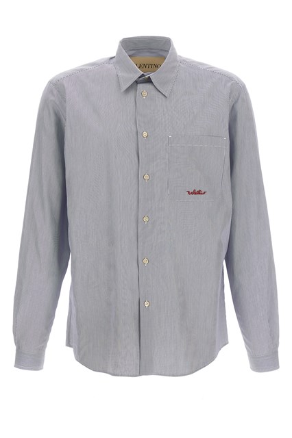 Camicia Valentino Garavani a righe - Azzurro (40 cm)