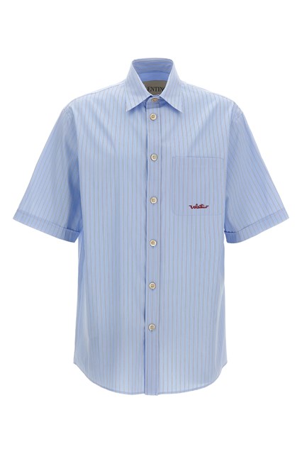 Camicia Valentino Garavani ricamo 'Vlogo' - Azzurro (40 cm)