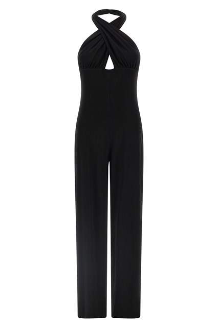'Cross Halter Straight Leg' jumpsuit