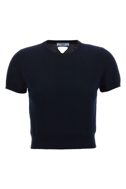 Maglia logo cut-out - Blu (40 IT)