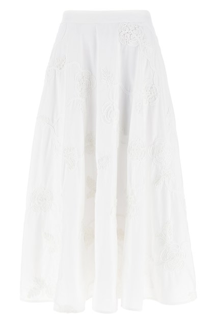 Gonna 'Flower Maxi' - Bianco (34 DE)