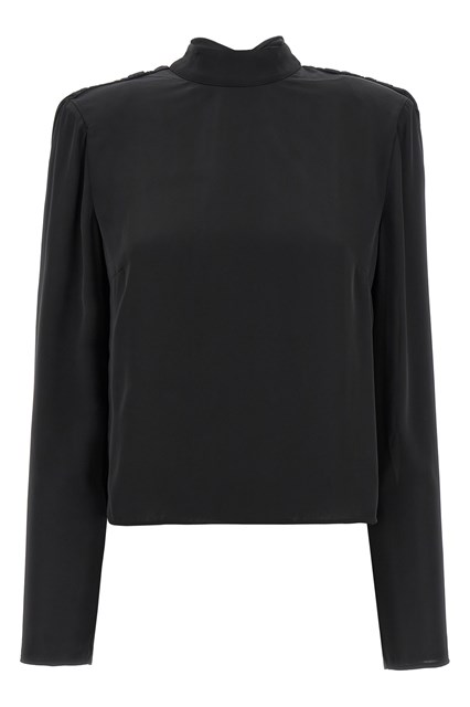 Top 'Satin Drapy Back' - Nero (32 DE)