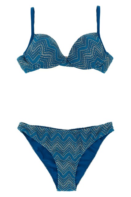 Zig zag lamé bikini