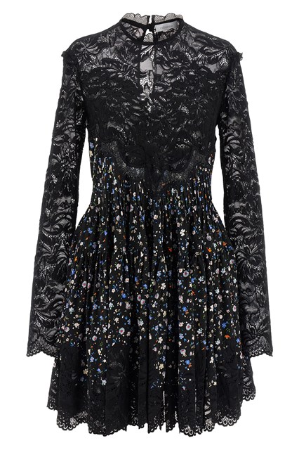 Abito pizzo floreale - Nero (38 FR)