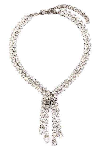 Collana cristalli fiocco - Argento (U)