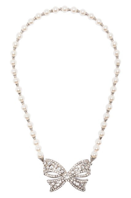 Collana fiocco perle - Bianco (U)