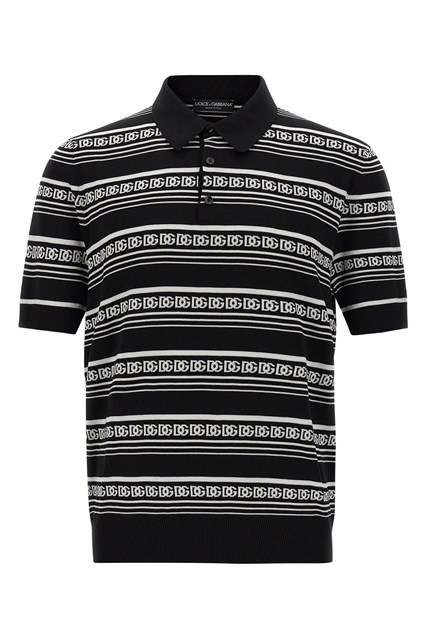 Polo in maglia - Bianco/Nero (48 IT)