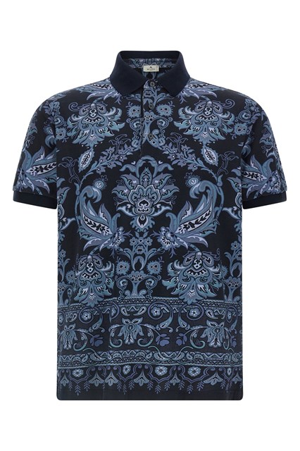 Polo stampa - Blu
