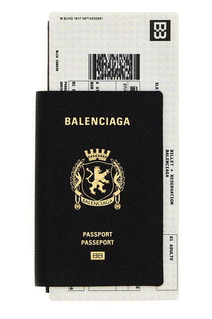 Portafoglio 'Passport Lungo 1 Biglietto' - Nero