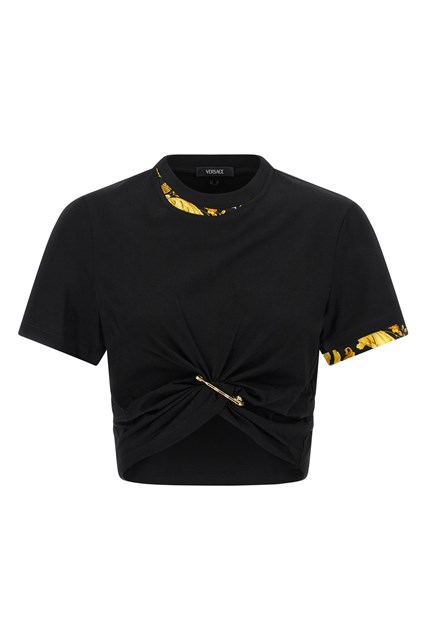 T-shirt double layer 'Barocco' - Nero (44 IT)