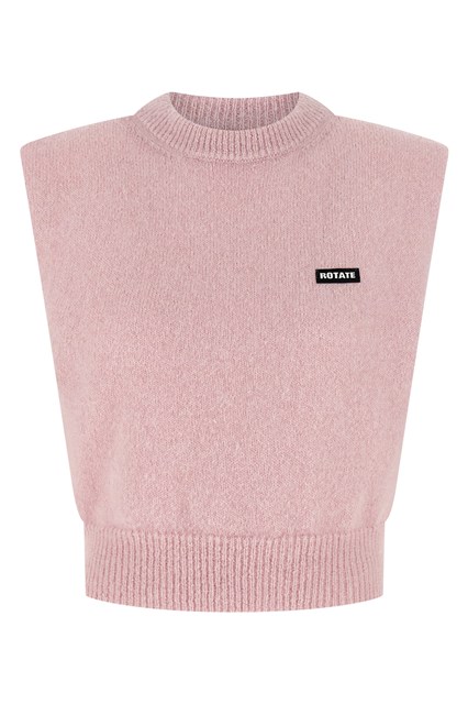 Gilet 'Knit Cropped' - Rosa (XS)