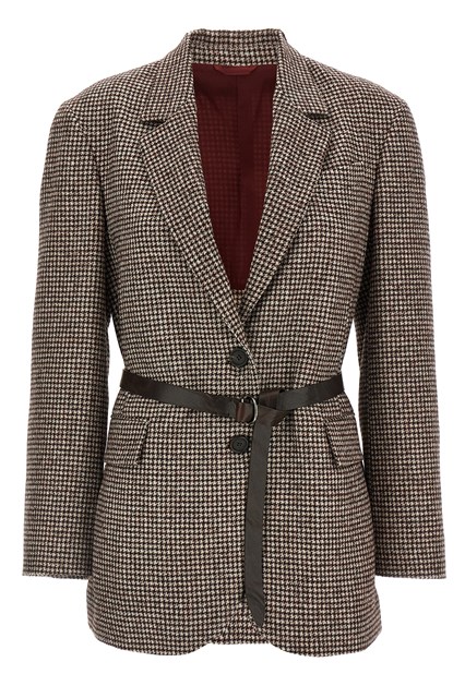 Blazer pied-de-poule - Marrone (42 IT)
