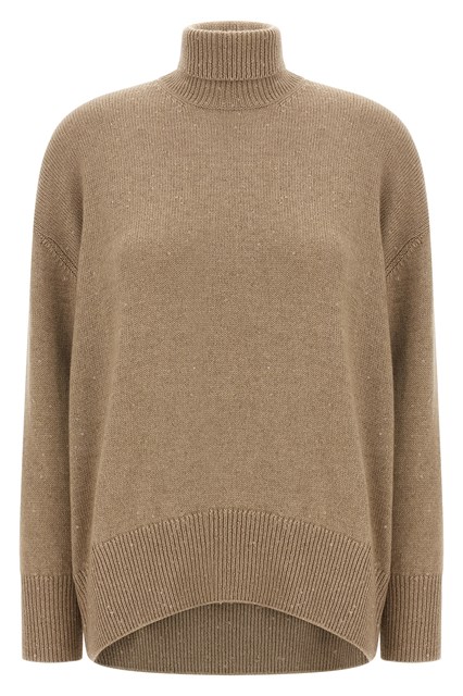 Maglione paillettes - Marrone