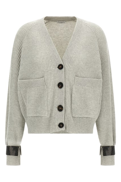 Cardigan polsino Monile - Grigio (XS)