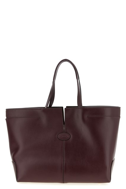 Shopping 'Tod's Di Bag Folio' medio-piccola - Bordeaux (U)