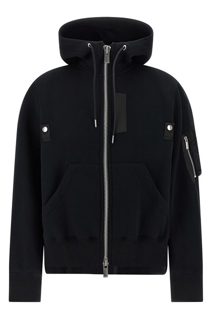 Felpa con cappuccio 'Sponge' - Nero (2)