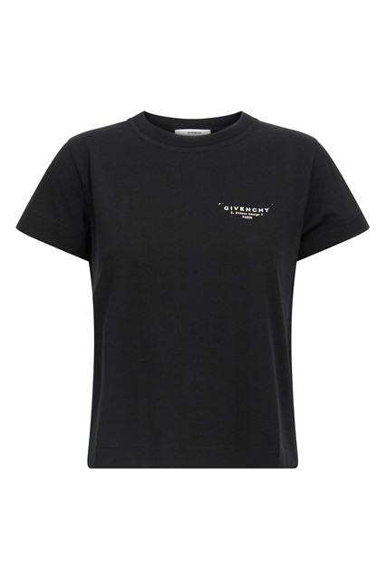 T-shirt 'GIVENCHY Stamp' - Bianco/Nero (XS)