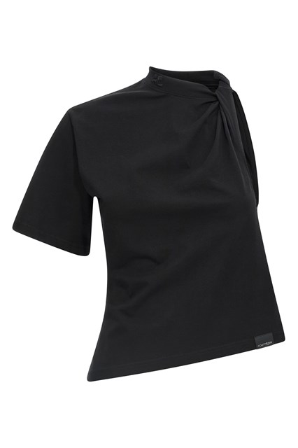 T-shirt 'Twist Asymmetrical' - Nero