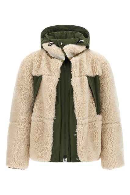 Faux shearling parka