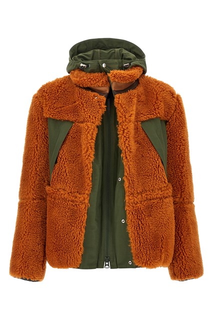 Faux shearling parka