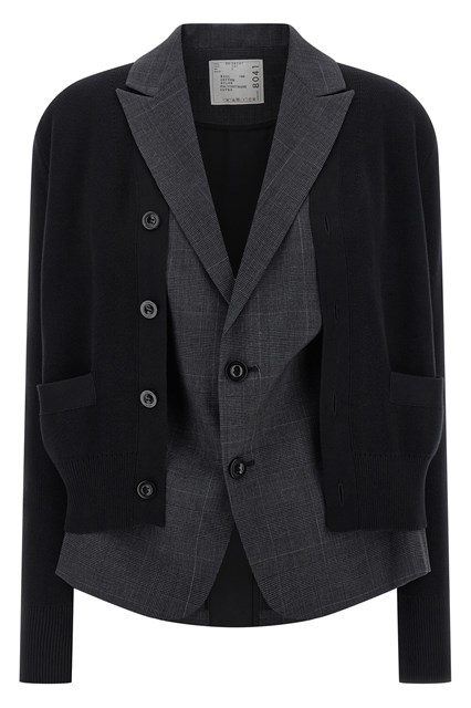 Cardigan double layer - Nero (4)