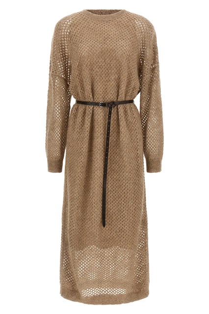 Abito 'Dazzling Net' - Beige