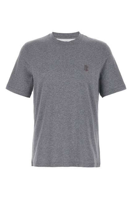 T-shirt stampa logo - Grigio (XS)