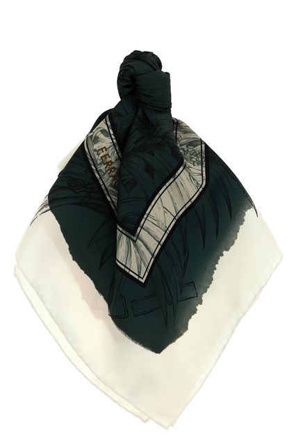 Foulard stampa 'Gravure' - Multicolor