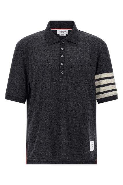 Polo '4Bar' - Grigio