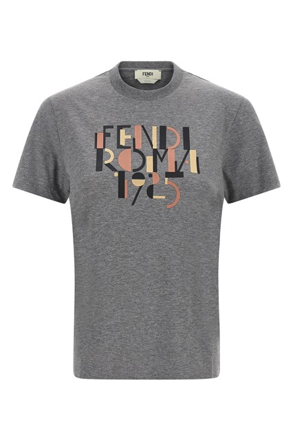 T-shirt 'Fendi Roma 1925' - Grigio