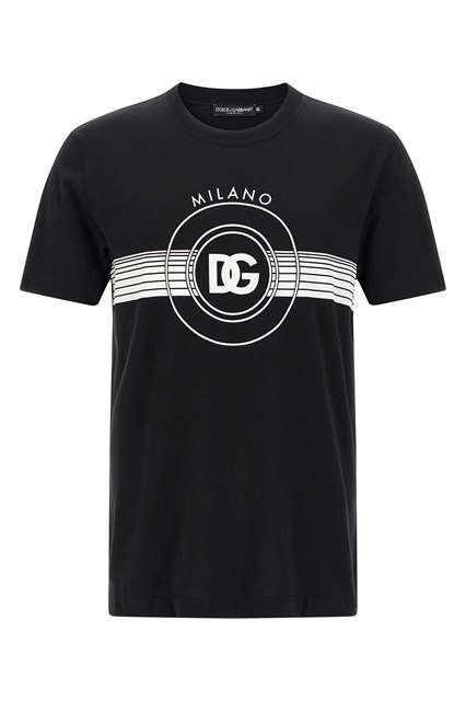 T-shirt stampa logo DG - Bianco/Nero (46 IT)